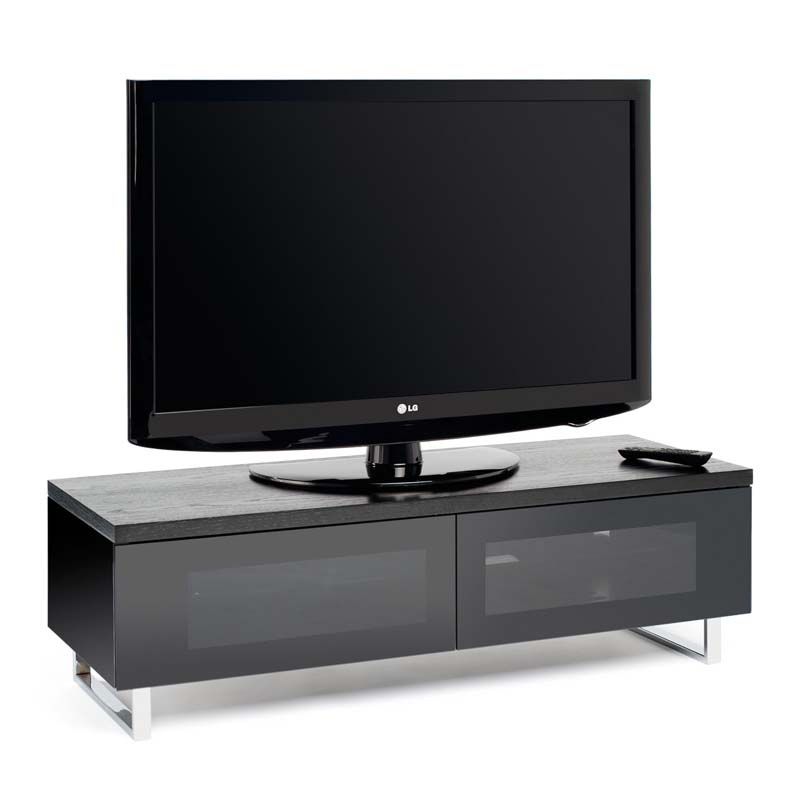 Techlink Panorama Series Low 55 Tv Stand With Drop Down Intended For Panorama Tv Stands (View 3 of 15)