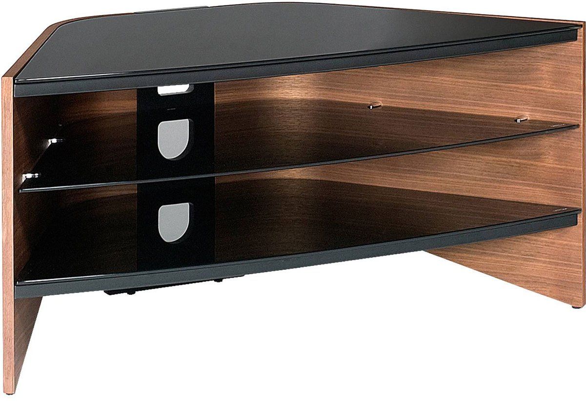 Techlink Rv100w Riva Walnut/black Tv Stand For Up To 50 Inch With Techlink Air Tv Stands (Photo 5 of 15)