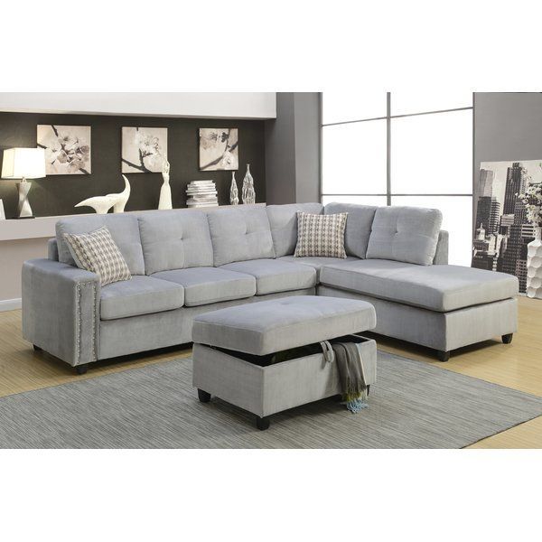 The Belville Sectional Sofa Features Reversible Chaise Throughout Clifton Reversible Sectional Sofas With Pillows (View 11 of 15)