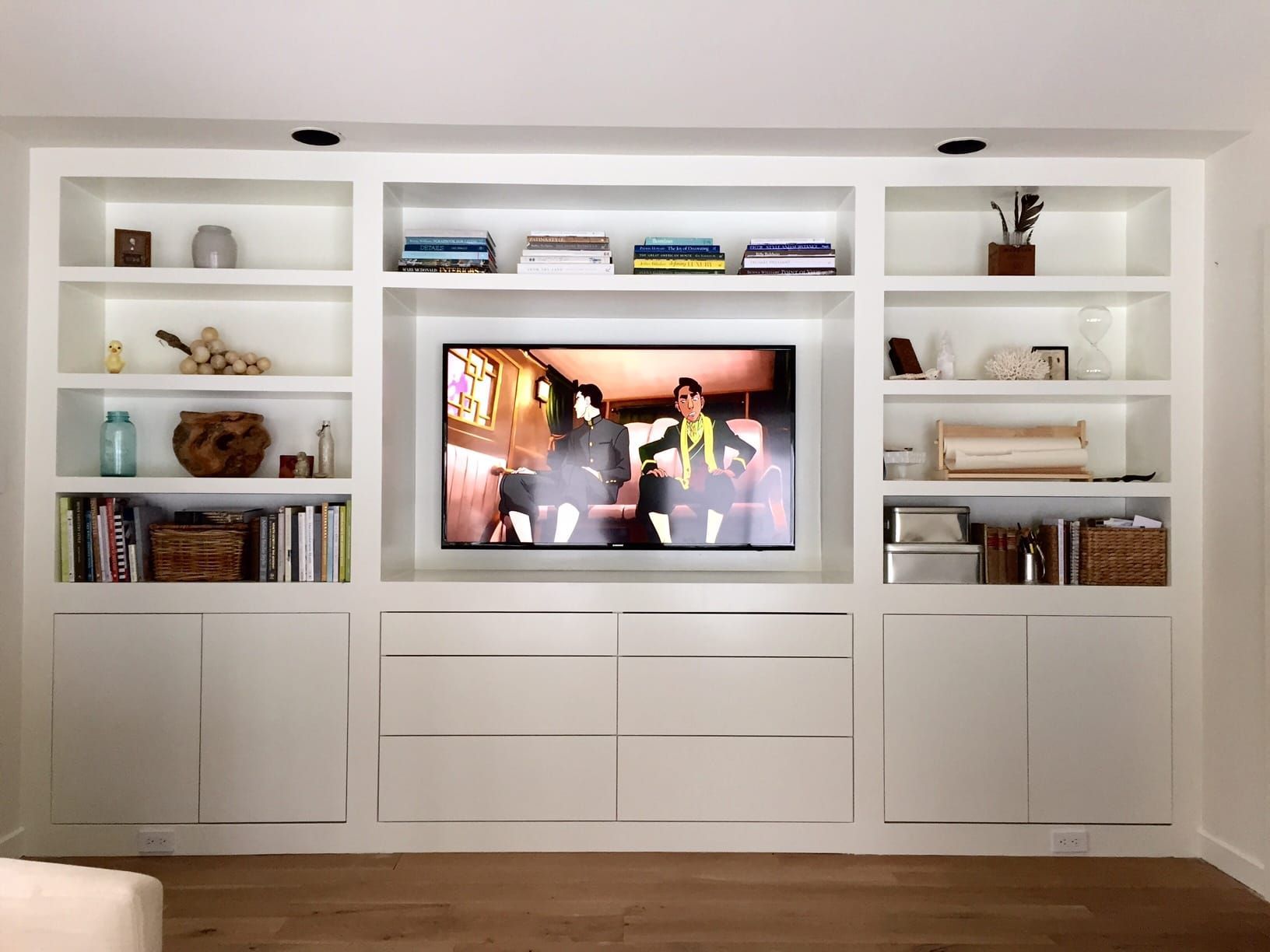 The Room Of Requirement Built Ins – Lauren Liess | Built For Living Room Tv Cabinets (View 13 of 15)