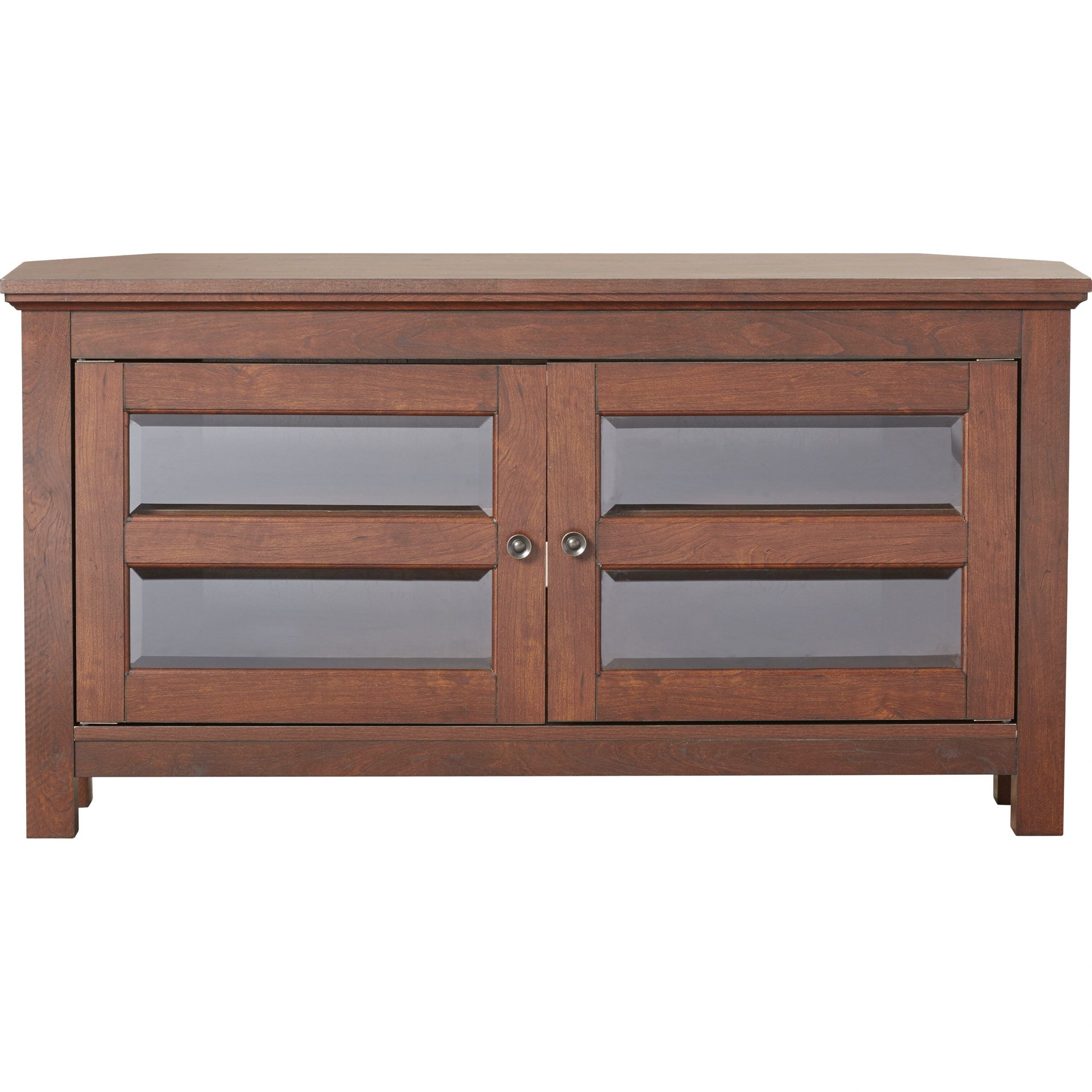 Three Posts Spartansburg Wood Corner Tv Stand & Reviews Pertaining To Wooden Corner Tv Stands (View 15 of 15)