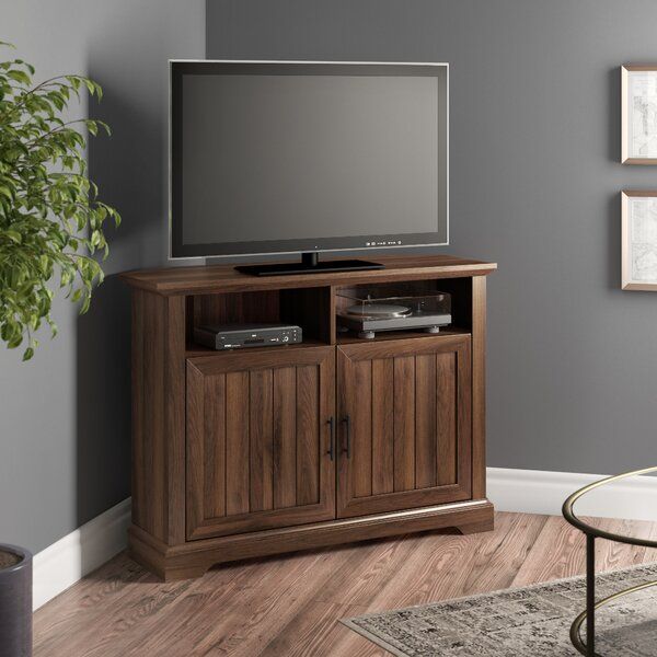 Three Posts™ Tomball Corner Tv Stand For Tvs Up To 48 Inside Lionel Corner Tv Stands For Tvs Up To 48&quot; (View 9 of 15)