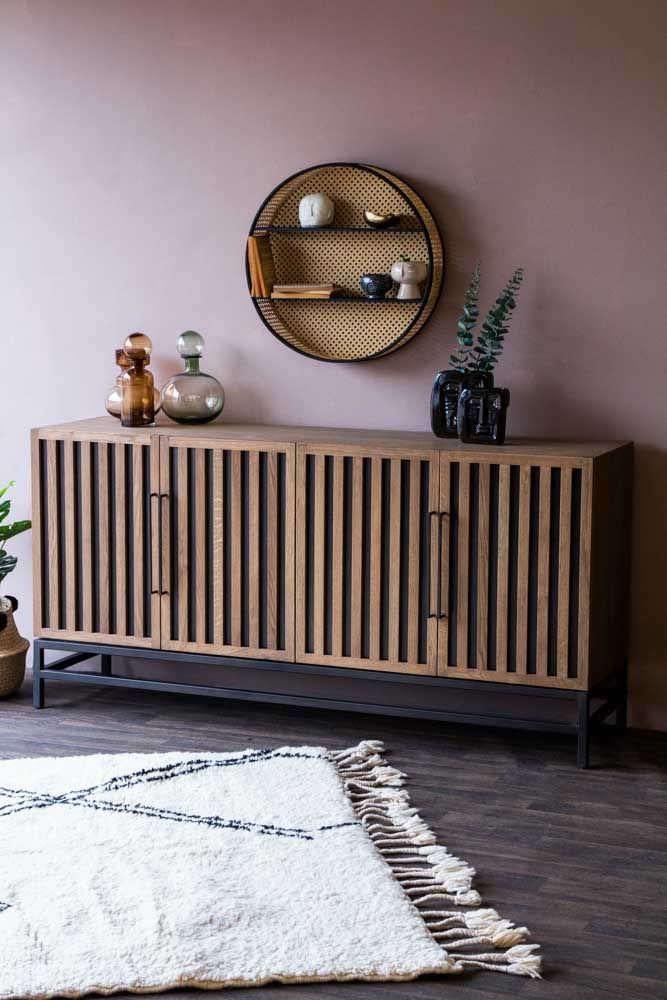 Timber Strips Sideboard | Sideboard Styles, Wooden Door In Woven Paths Franklin Grooved Two Door Tv Stands (View 14 of 15)