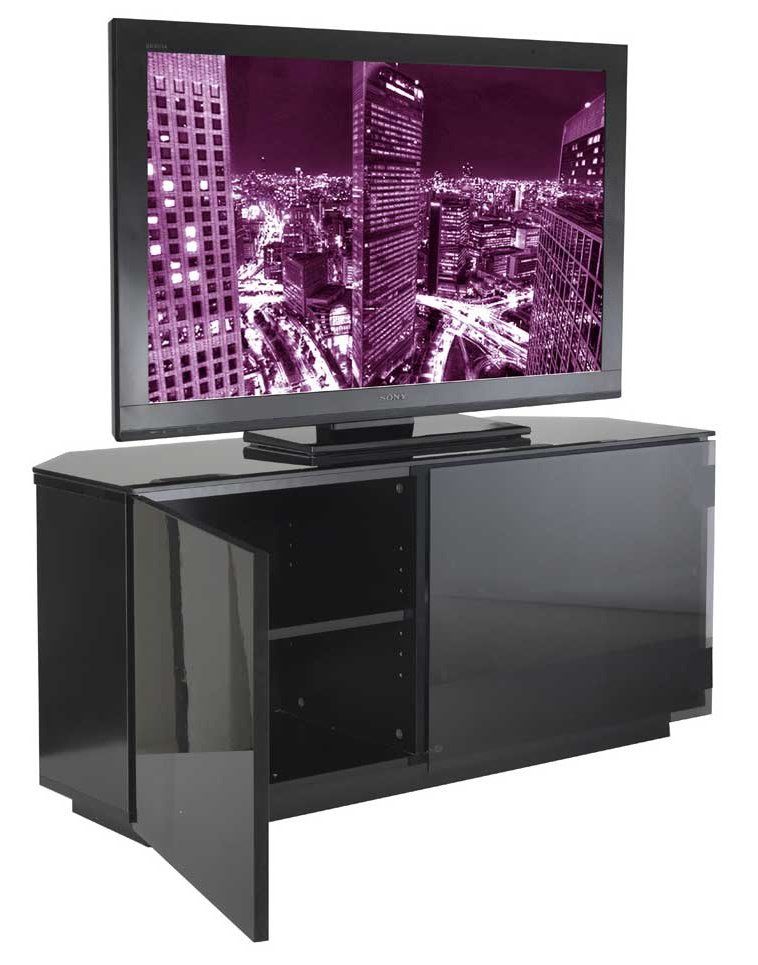 Tokyo High Gloss Black Tv Stand In Elevated Tv Stands (View 13 of 15)