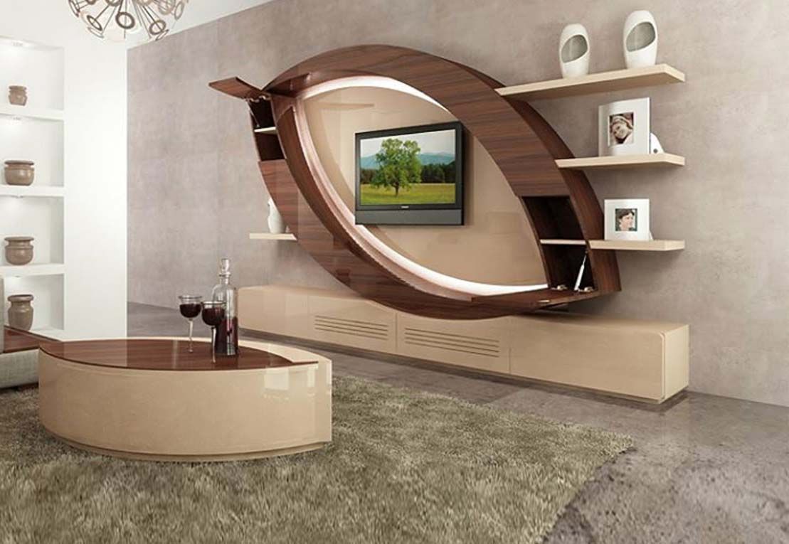 Top 40 Modern Tv Cabinets Designs – Living Room Tv Wall With Modern Tv Units (Photo 5 of 15)