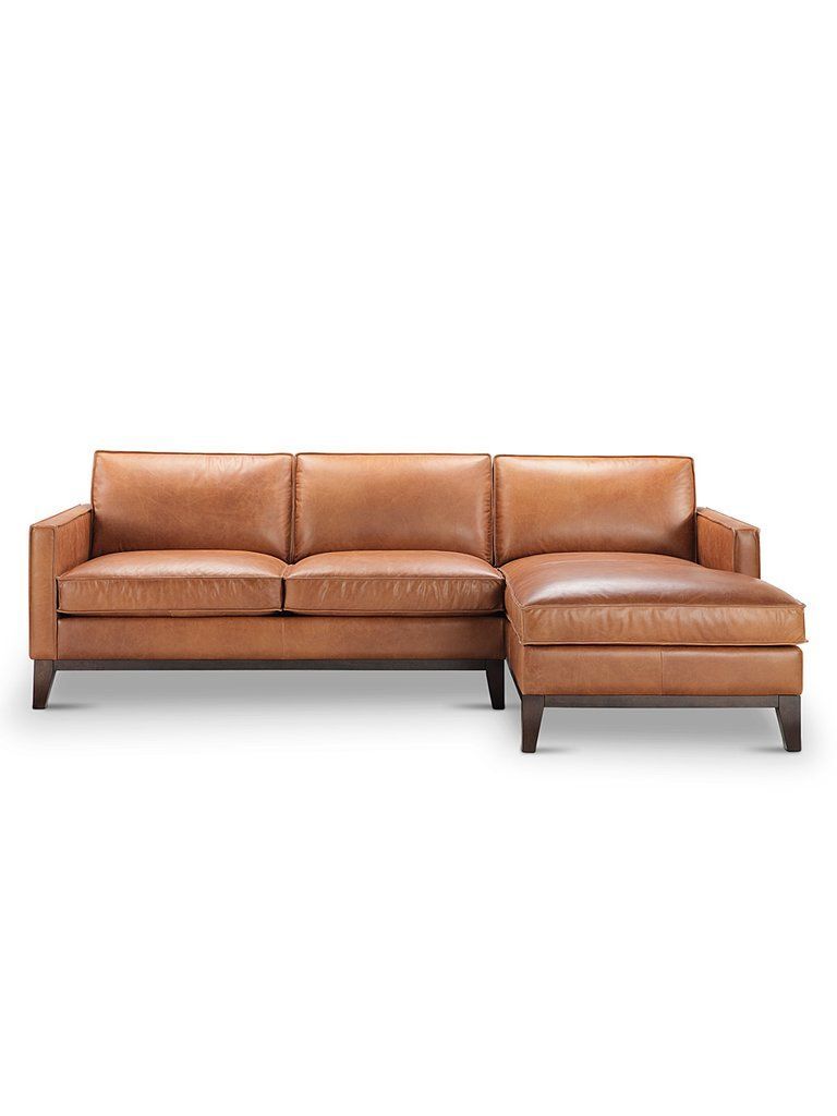 Top Grain Leather Sectional Sofa Chicory Brown Tufted Top Pertaining To Bloutop Upholstered Sectional Sofas (View 5 of 15)