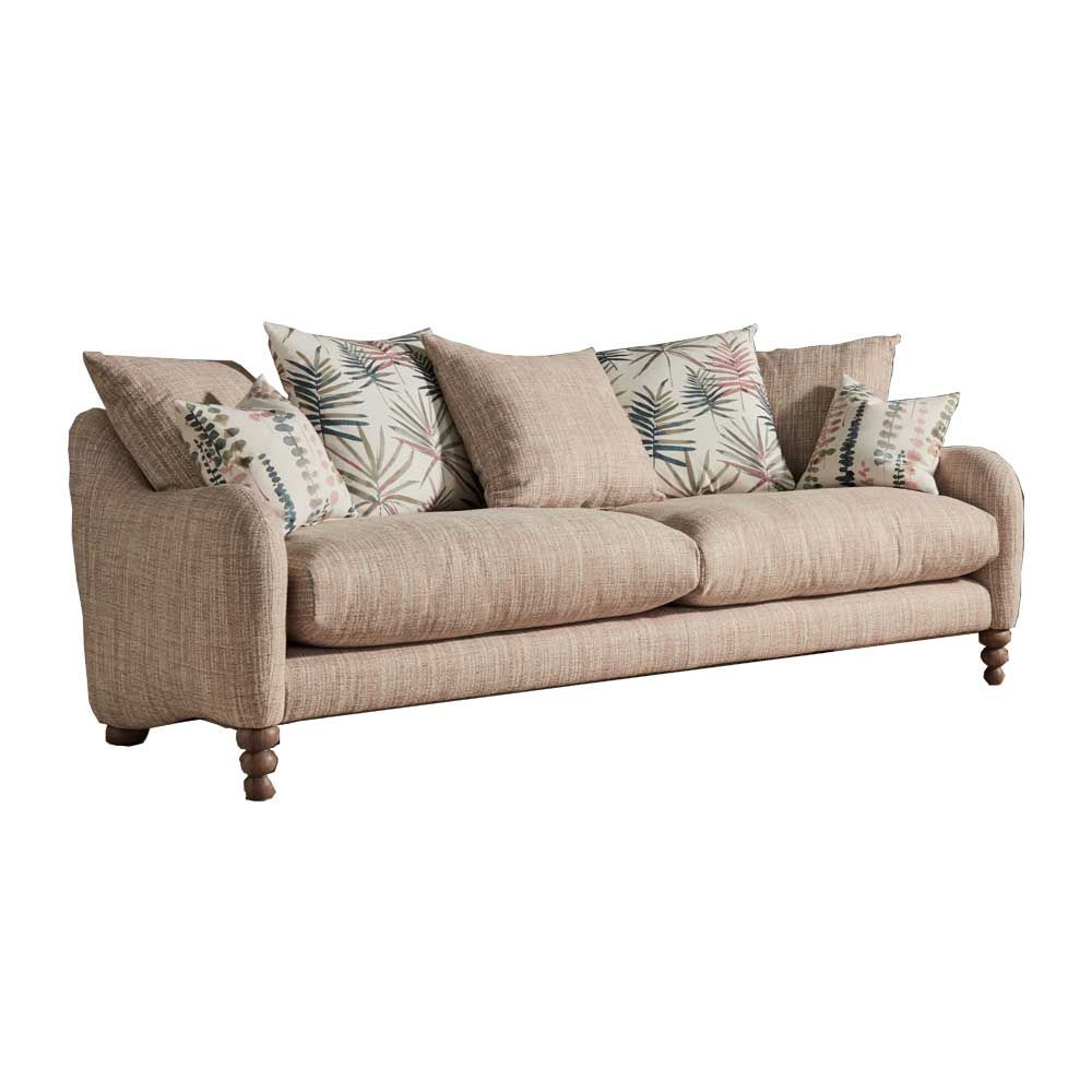 Townsend Extra Large Pillow Back Sofa • Glasswells In Lyvia Pillowback Sofa Sectional Sofas (View 5 of 15)