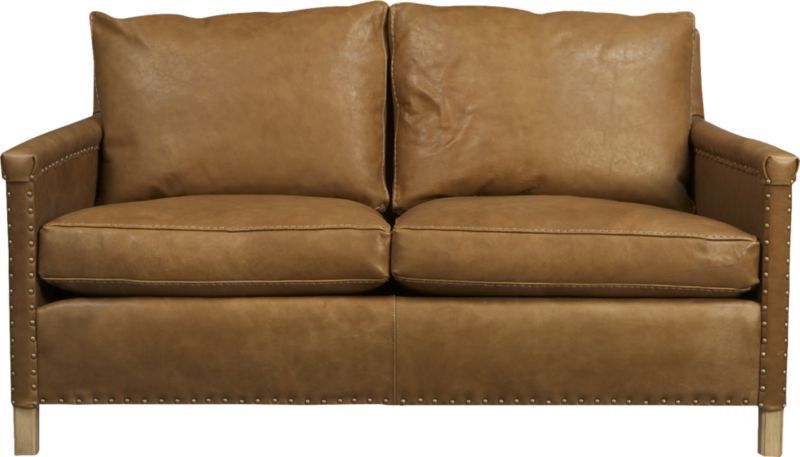 Trevor 72" Leather Apartment Sofa (View 14 of 15)