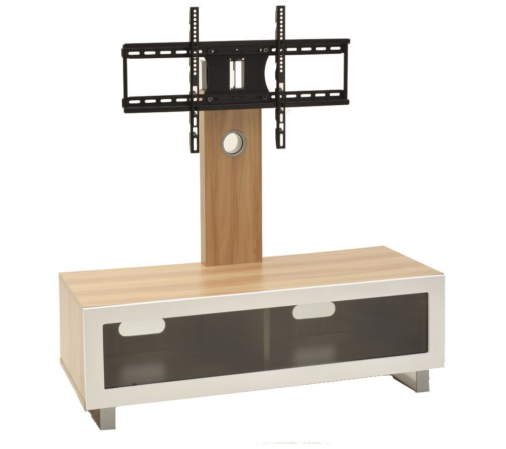 Ttap Tvs1001 Tv Stand With Bracket – Light Oak Deals | Pc With Regard To Hard Wood Tv Stands (View 10 of 15)