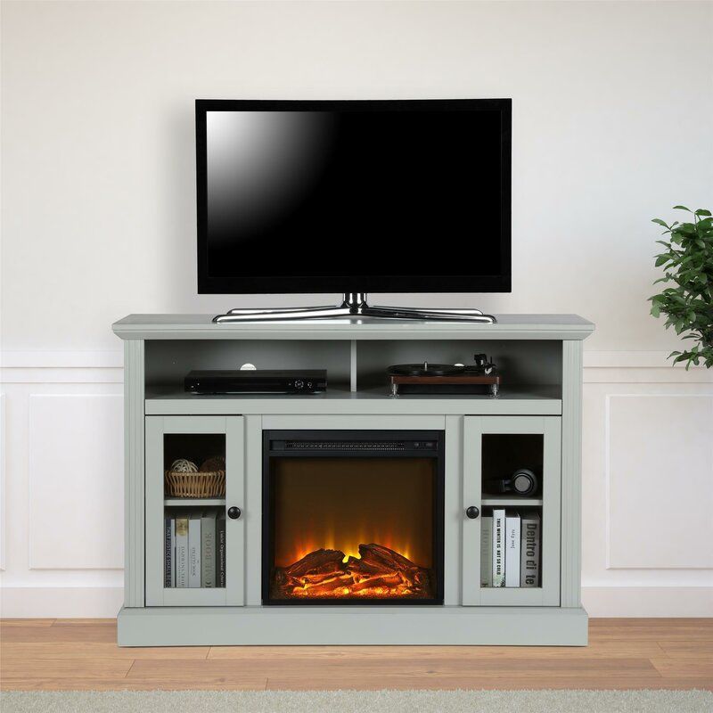 Tucci Tv Stand For Tvs Up To 50" With Electric Fireplace Inside Neilsen Tv Stands For Tvs Up To 50&quot; With Fireplace Included (View 2 of 15)