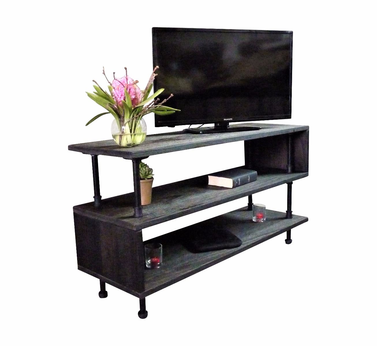 Tucson Modern Industrial Tv Stand Regarding Industrial Tv Stands (View 14 of 15)