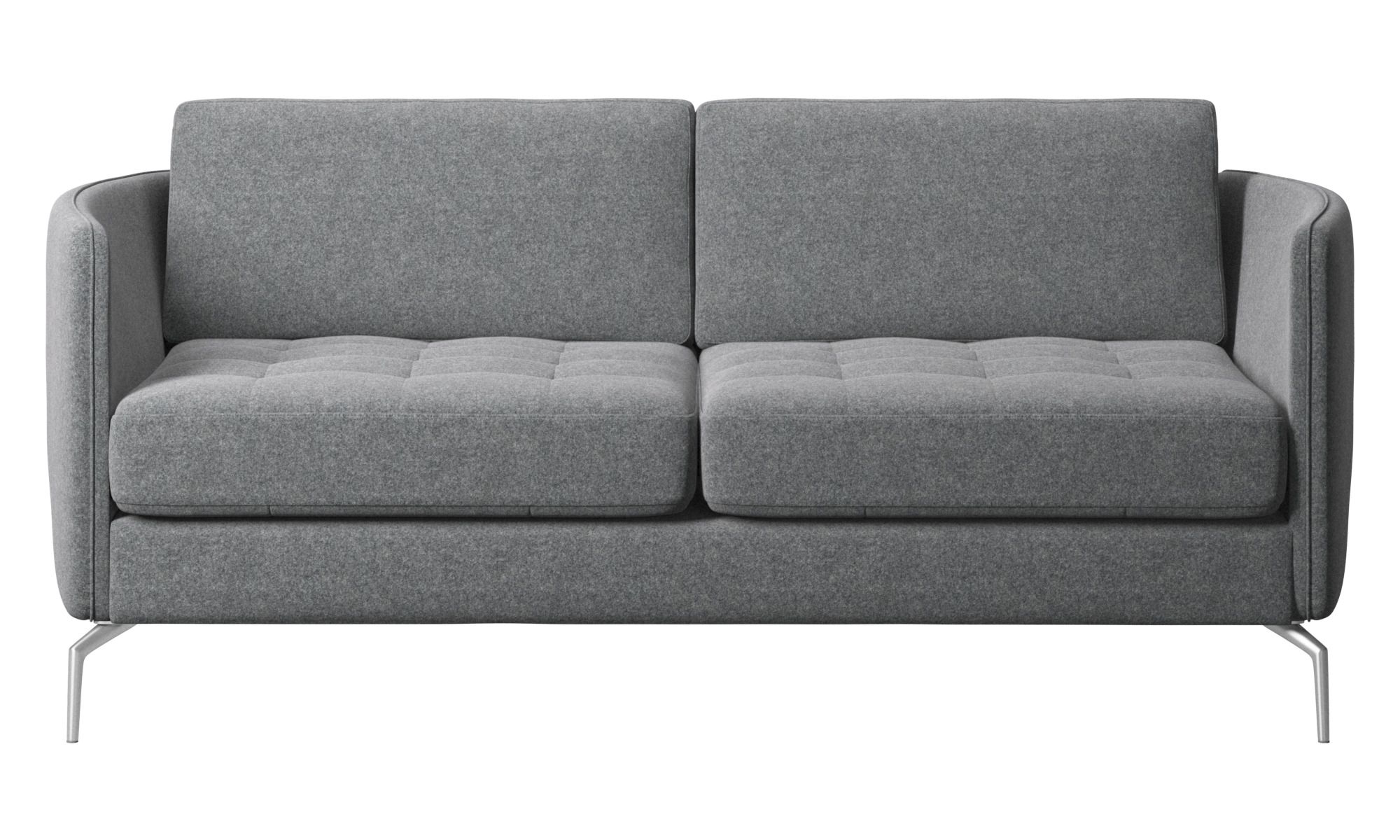 Tufted Blue Suede 3 Seat Sofa Loveseat Blue Couch Blue Inside 3pc Polyfiber Sectional Sofas With Nail Head Trim Blue/gray (View 5 of 15)