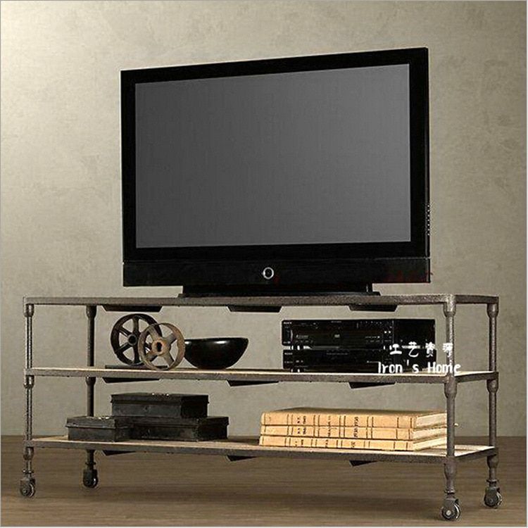 Tv Cabinet Combination Of Solid Wood, Wrought Iron Pertaining To French Country Tv Cabinets (Photo 12 of 15)