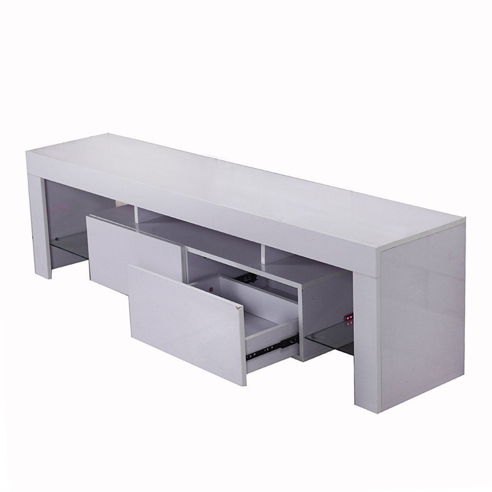 Tv Cabinet, Stable High Glossy Tv Stand Home Decoration Regarding White Gloss Tv Stand With Drawers (View 15 of 15)