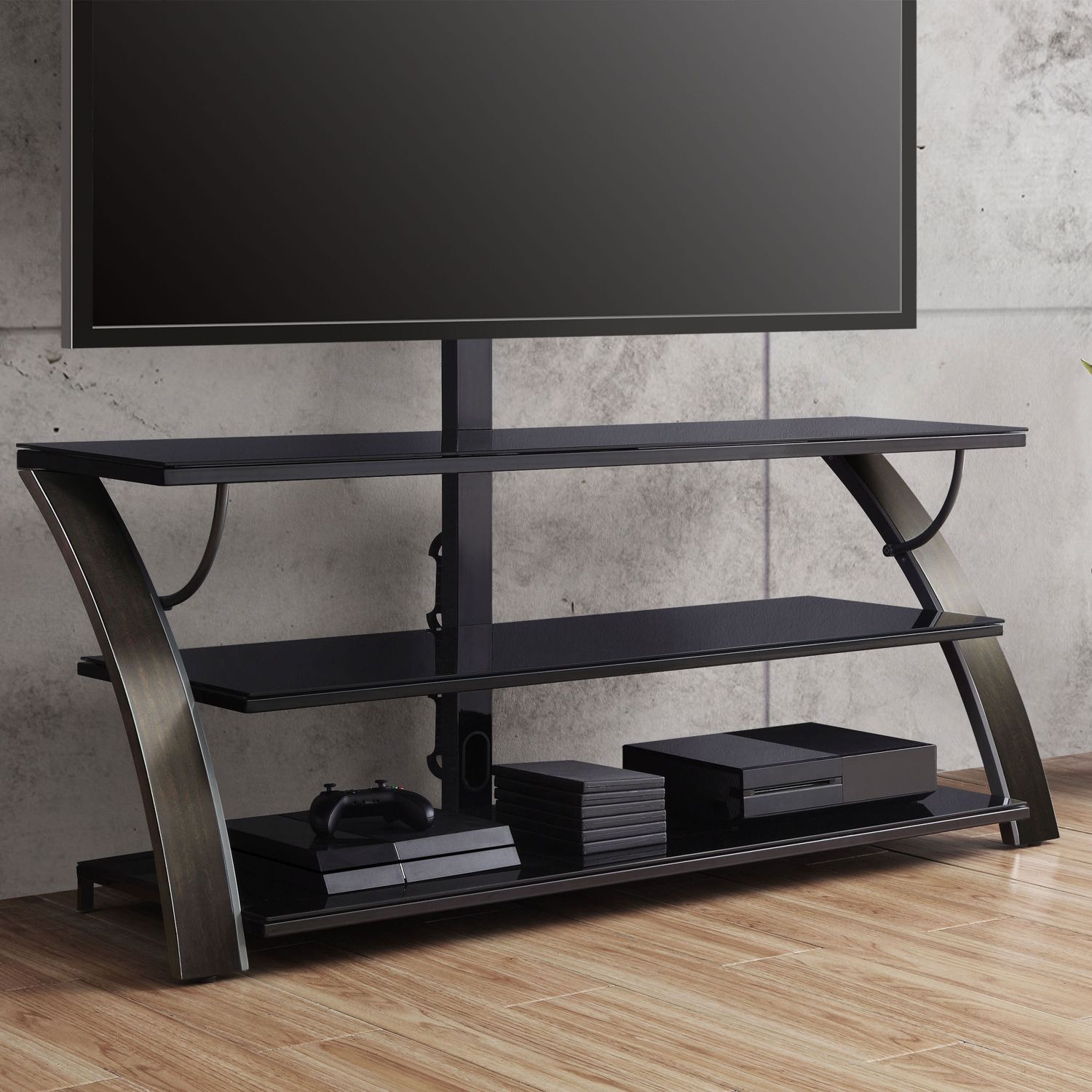 Tv Stand Flat Panel For Tvs Up To 65" Screen Entertainment Intended For Whalen Payton 3 In 1 Flat Panel Tv Stands With Multiple Finishes (View 9 of 15)