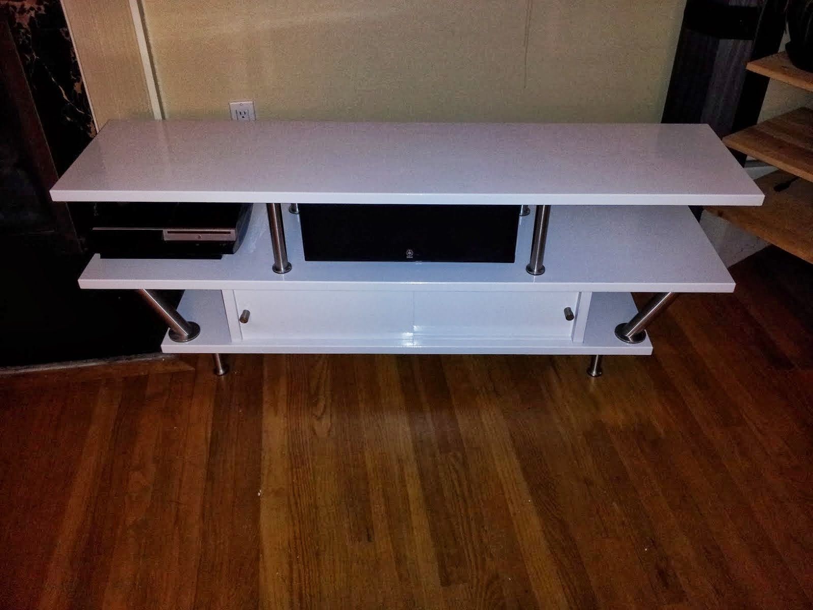 Tv Stand With Space For Center Channel – Ikea Hackers For Tv Console Table Ikea (Photo 4 of 15)