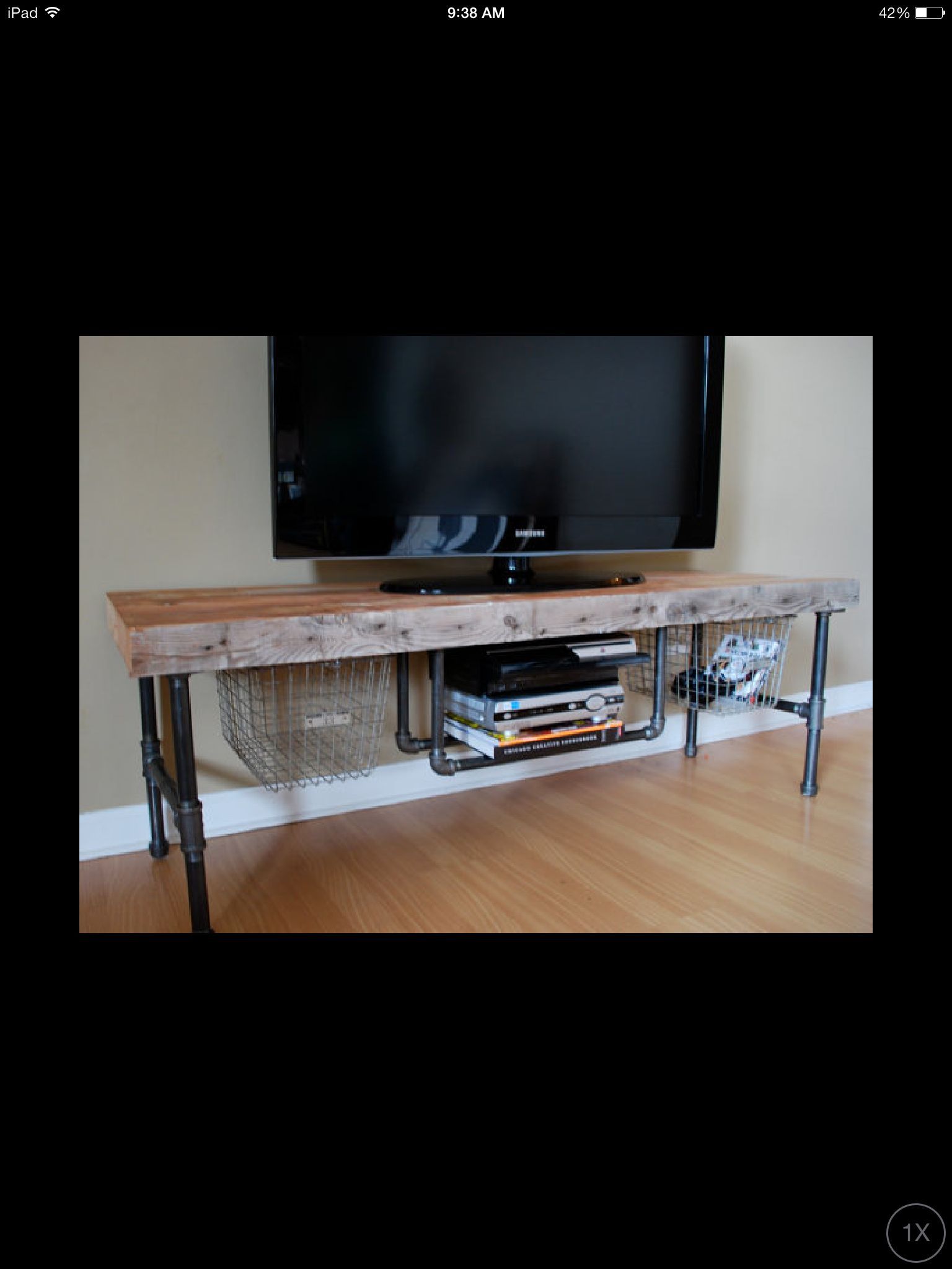 Featured Photo of 2024 Popular Beam Through Tv Stand