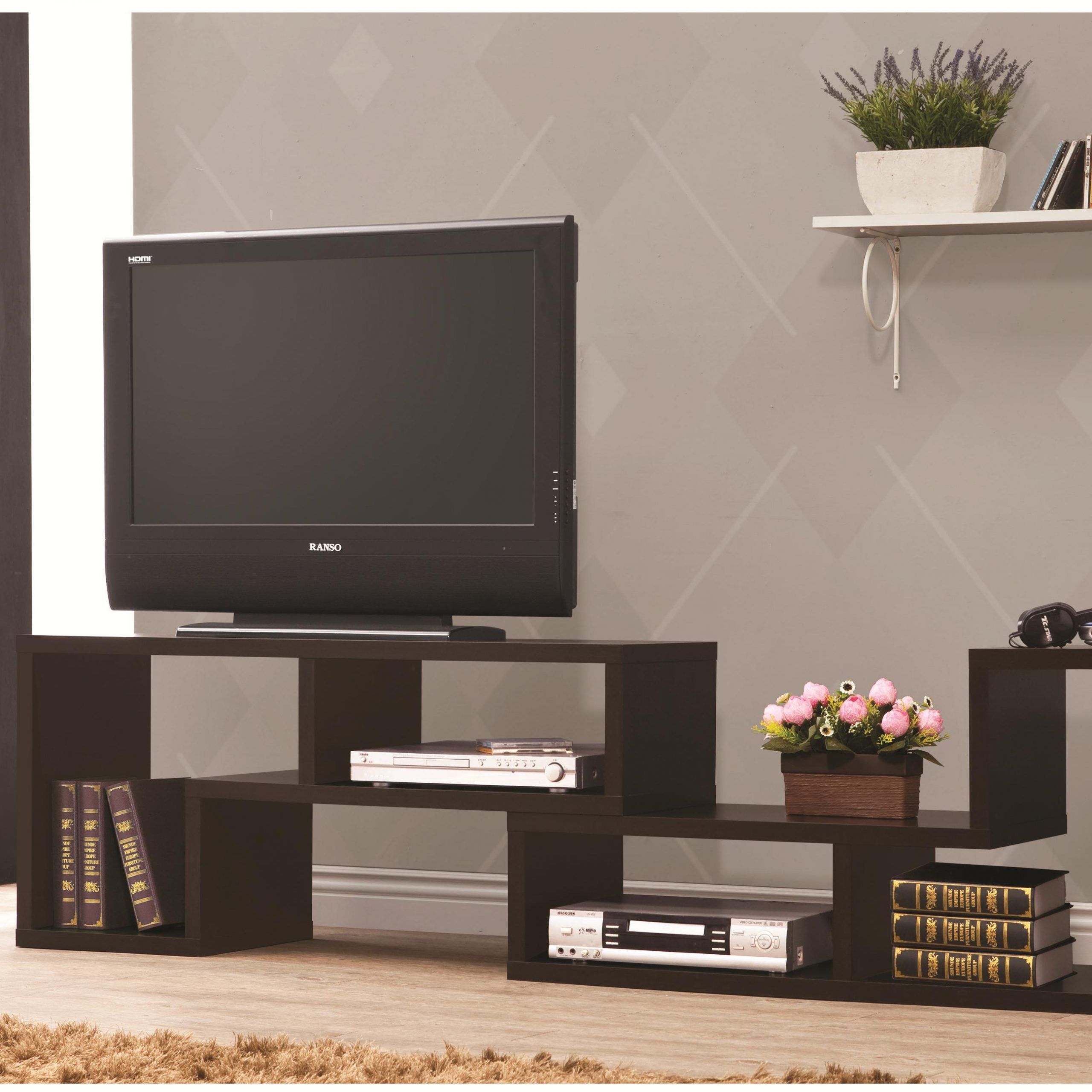 Tv Stands Convertible Tv Console And Bookcase Combination For Bookshelf Tv Stands Combo (View 2 of 15)