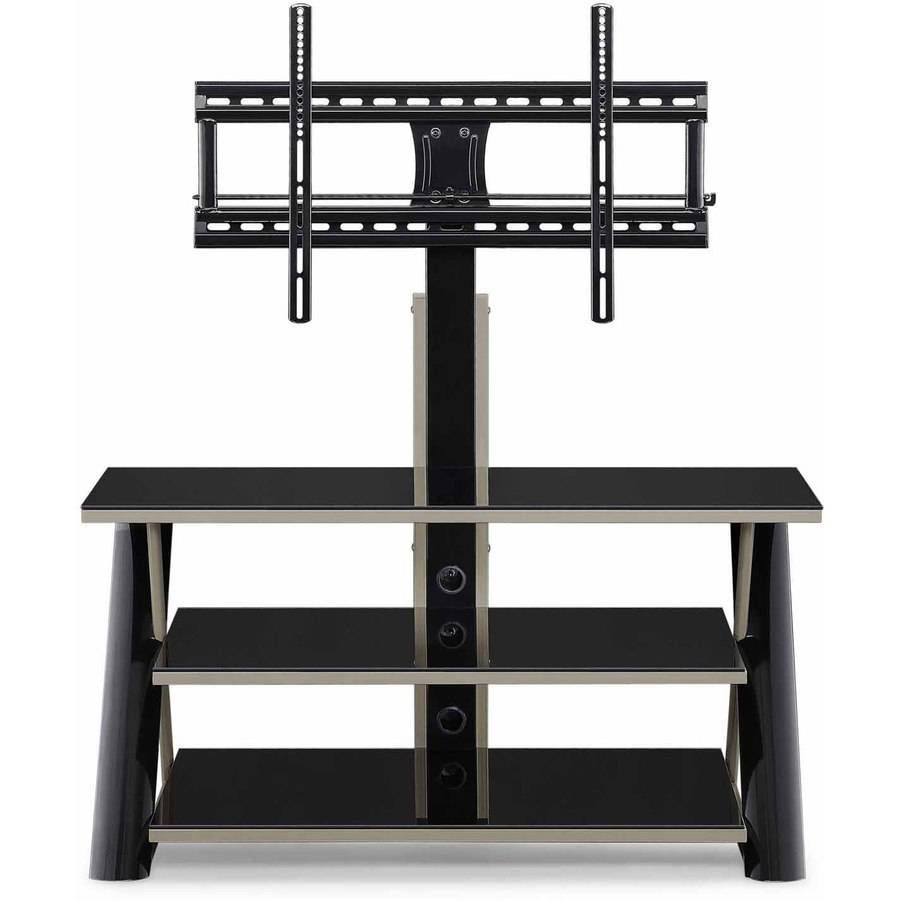 Tv Stands For Flat Screens With Mount Black Holds Up To Intended For Glass Shelves Tv Stands For Tvs Up To 65&quot; (View 7 of 15)