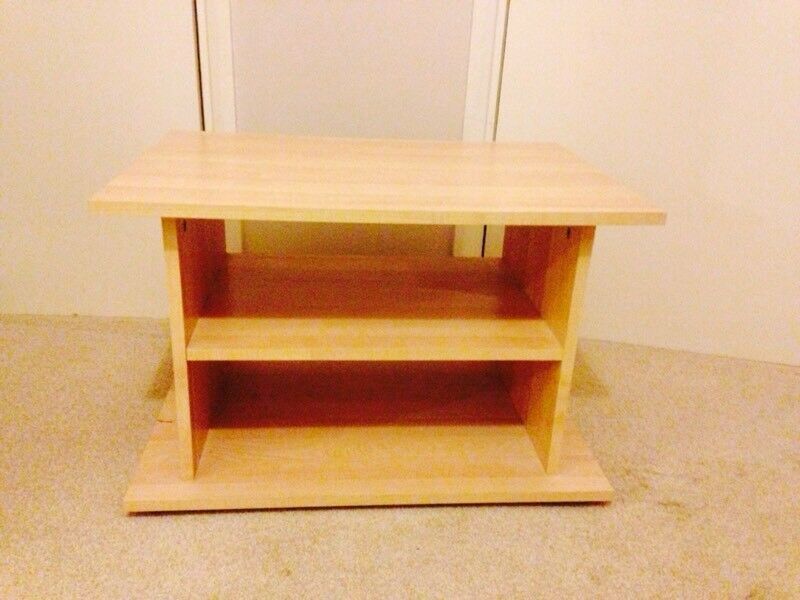Tv Table Stand Wooden Beech Effect | In Gillingham, Kent In Beech Tv Stand (View 13 of 15)