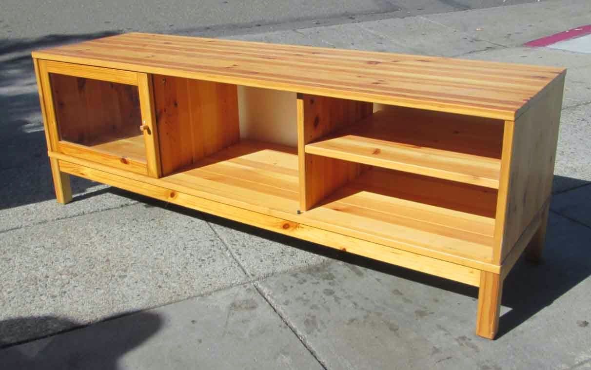 Uhuru Furniture & Collectibles: Sold Ikea Pine Tv Stand – $40 Throughout Tv Console Table Ikea (Photo 9 of 15)