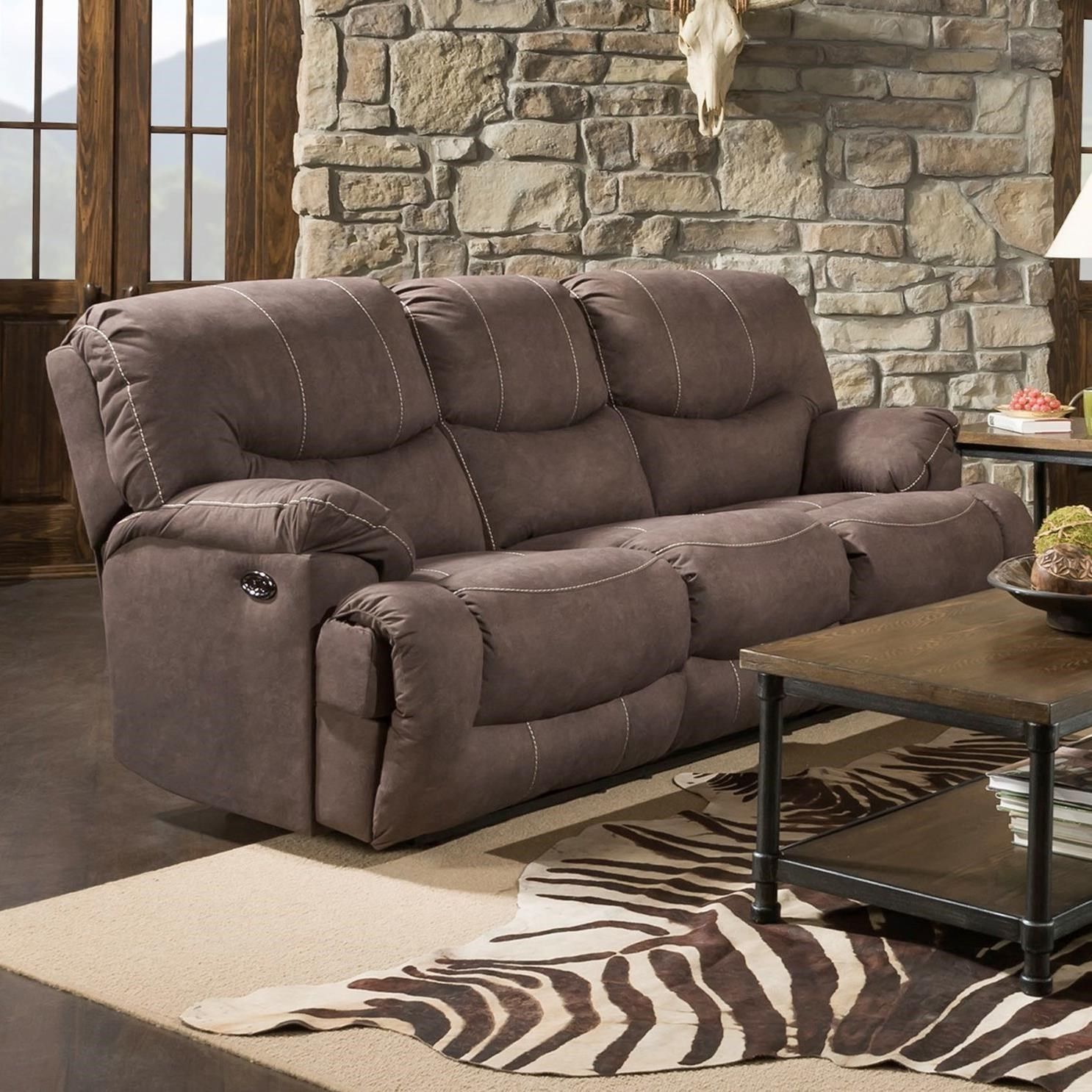 United Furniture Industries 50455br Casual Double Power Regarding Lannister Dual Power Reclining Sofas (View 4 of 12)