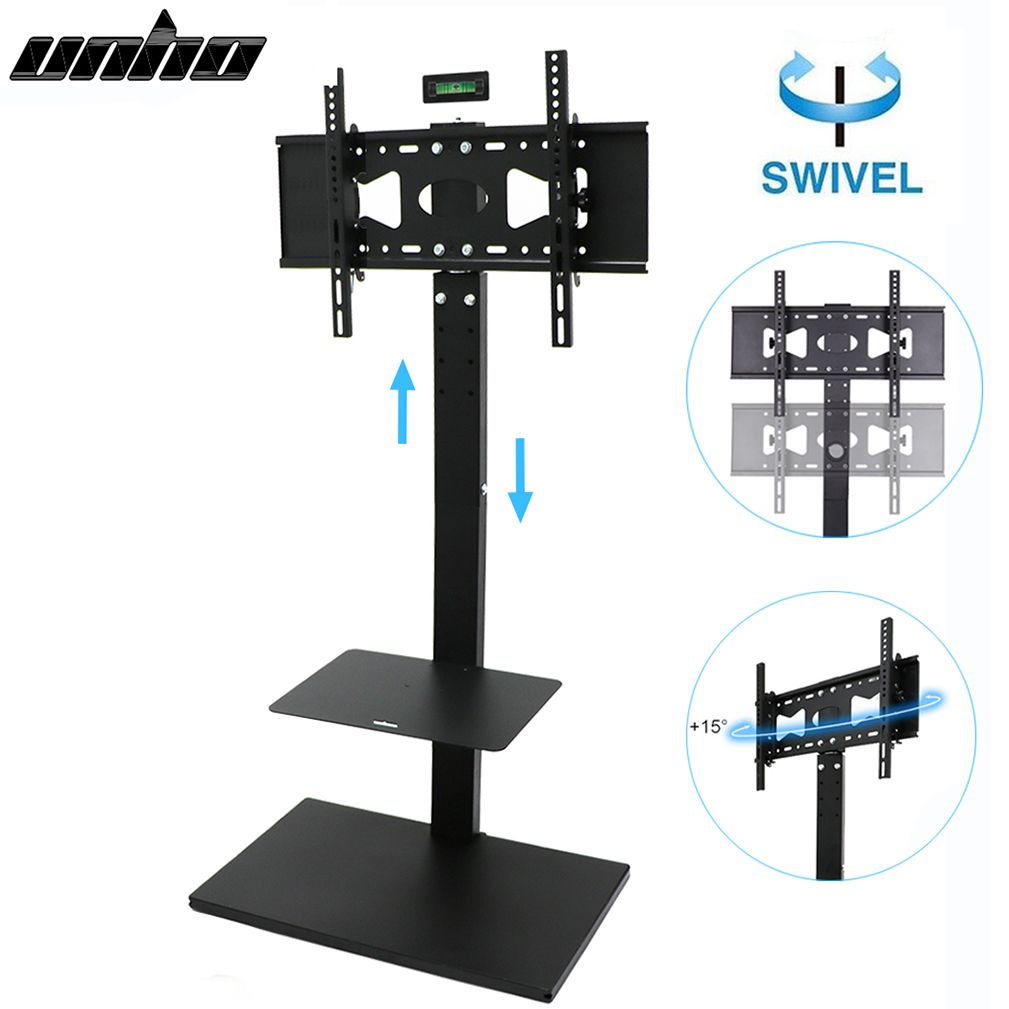 Universal Floor Tv Stand Base Swivel Mount Bracket Fit 32 Regarding Rfiver Universal Floor Tv Stands Base Swivel Mount With Height Adjustable Cable Management (Photo 5 of 15)