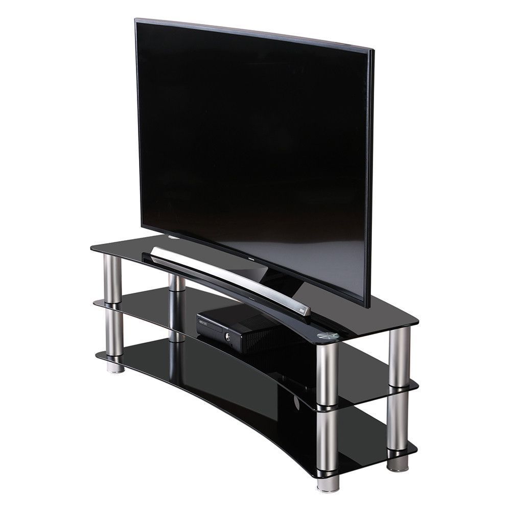 Universal Glass Tv Stand For 24 35 40 42 Up To 46 Inch Within 24 Inch Tv Stands (View 4 of 7)