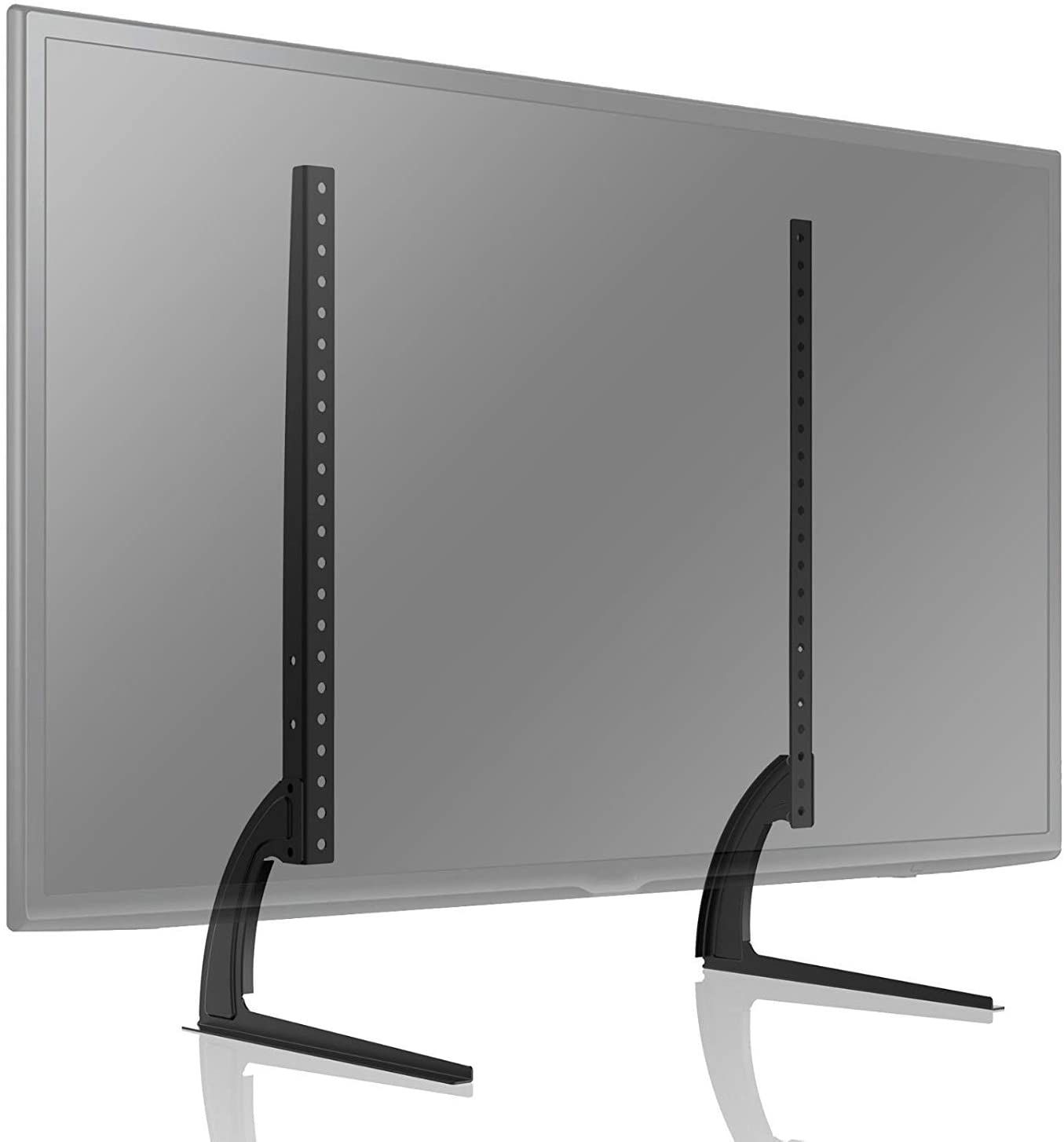 Universal Table Top Tv Stand For 40 65 Inch Flat Screen Inside Modern Black Universal Tabletop Tv Stands (Photo 7 of 15)
