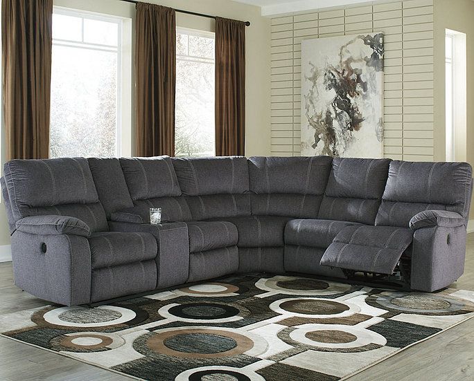 Urbino 3 Piece Reclining Sectional With Power | Buen Hogar In 3pc Polyfiber Sectional Sofas (View 10 of 15)