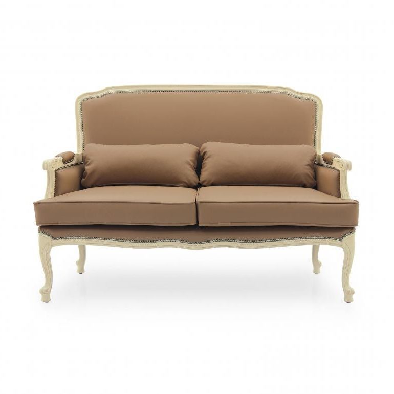 Vestiaire French Two Seater Sofa Ms9788d Made To Order Throughout French Seamed Sectional Sofas Oblong Mustard (Photo 10 of 15)