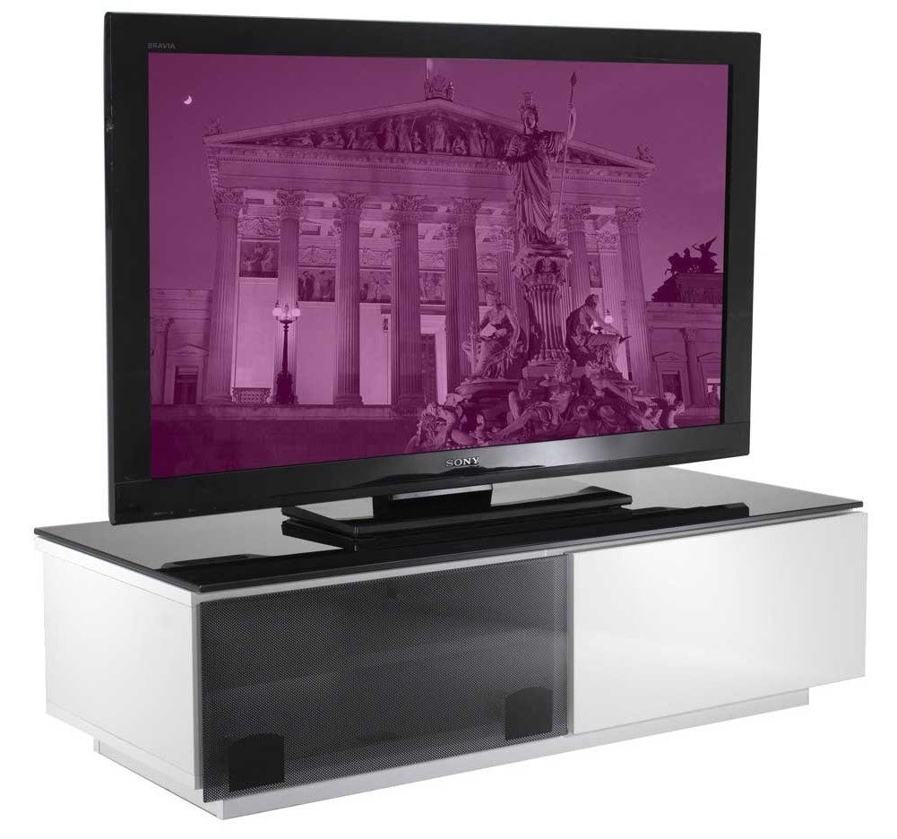 Vienna High Gloss Black & White Tv Stand For Black Gloss Tv Stands (View 14 of 15)