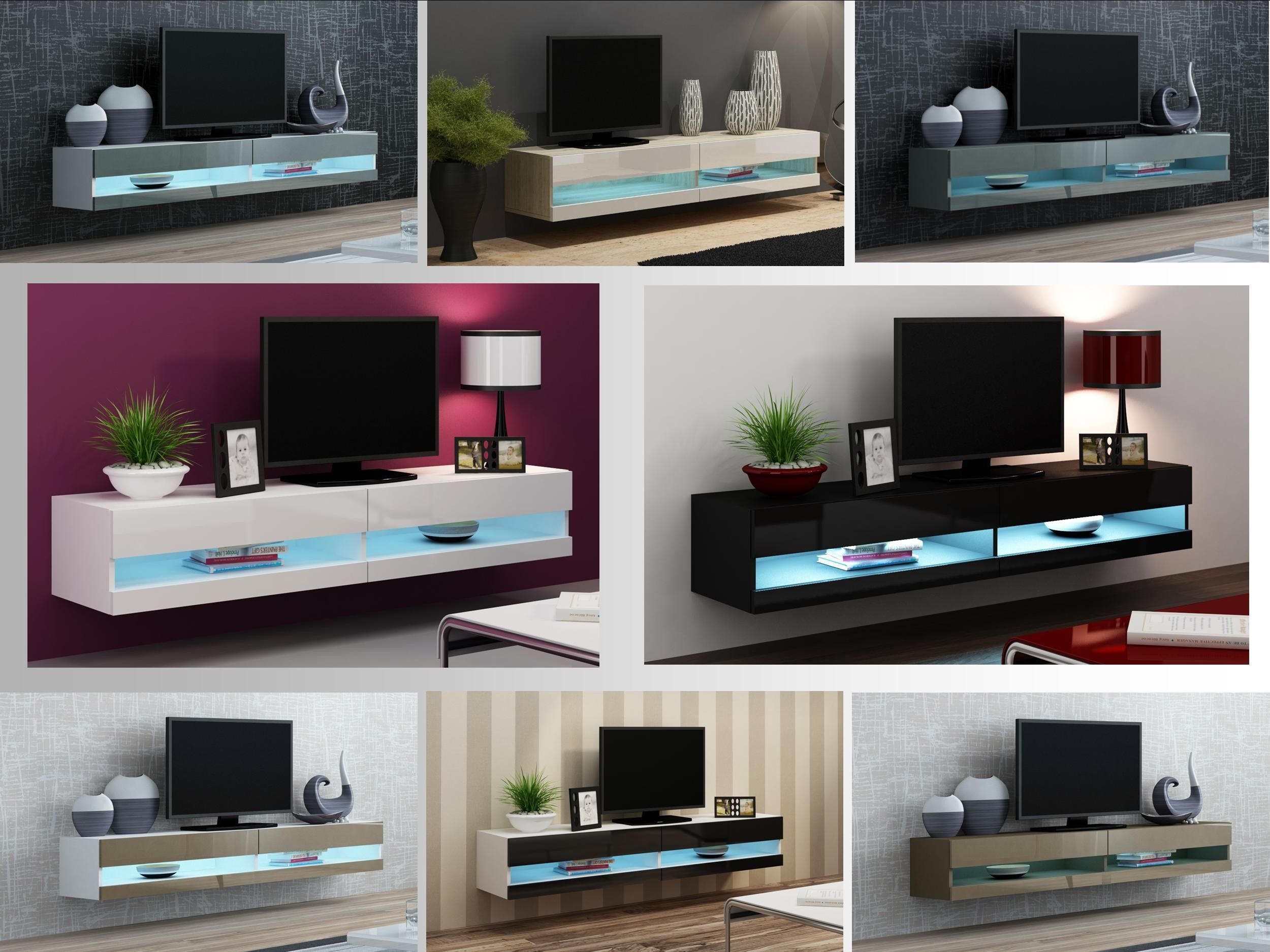 Vigo Tv Unit 180 | Floating Tv Stand, Tv Stand Cabinet Intended For Galicia 180cm Led Wide Wall Tv Unit Stands (Photo 10 of 15)