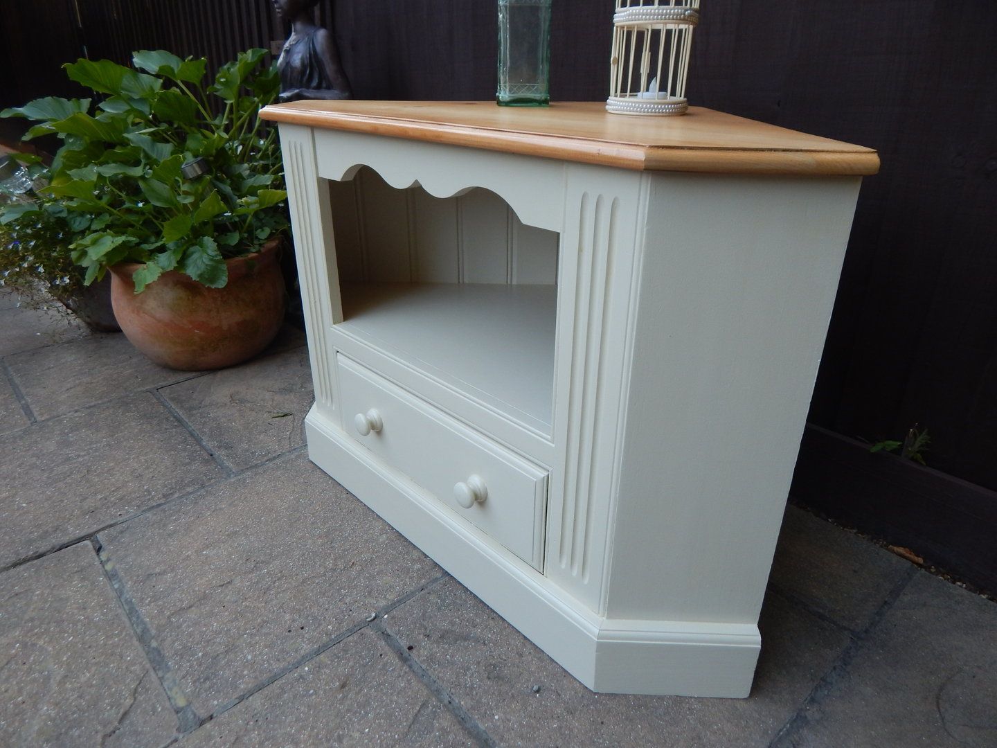 Vintage Solid Pine Corner Tv Stand, Entertainment Unit For Pine Corner Tv Stands (Photo 6 of 15)