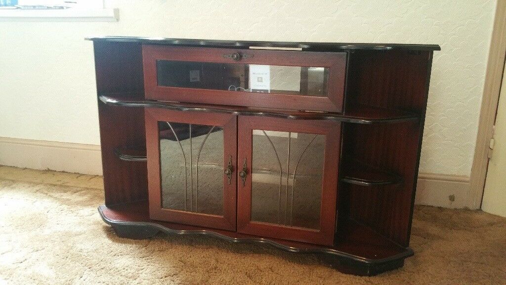 Vintage Style Solid Wood Corner Tv Stand | In Yardley Throughout Antique Style Tv Stands (View 8 of 15)