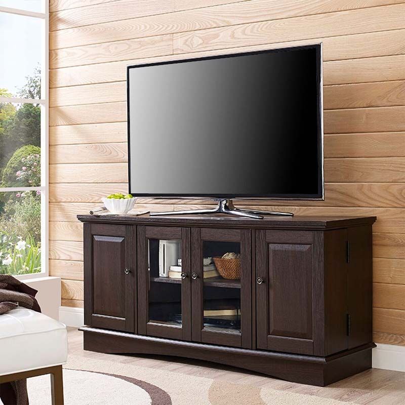 Walker Edison 55 Inch Tv Console With Media Storage Intended For Tv Stands For 55 Inch Tv (View 1 of 15)