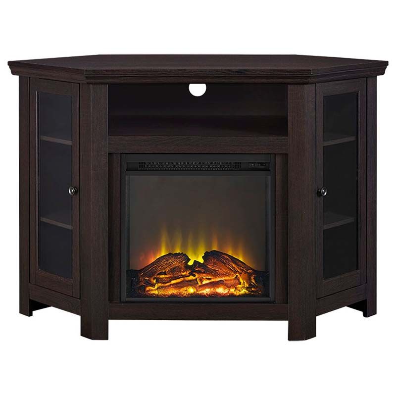 Walker Edison Corner Fireplace Tv Stand For 50 Inch Throughout 50 Inch Corner Tv Cabinets (View 11 of 15)
