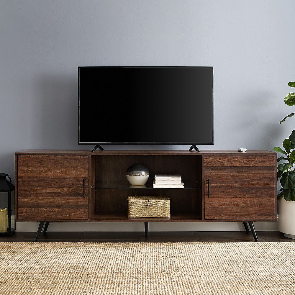 Walker Edison – Mid Century Modern Tv Stand For Most Tvs Regarding Walker Edison Contemporary Tall Tv Stands (View 1 of 15)