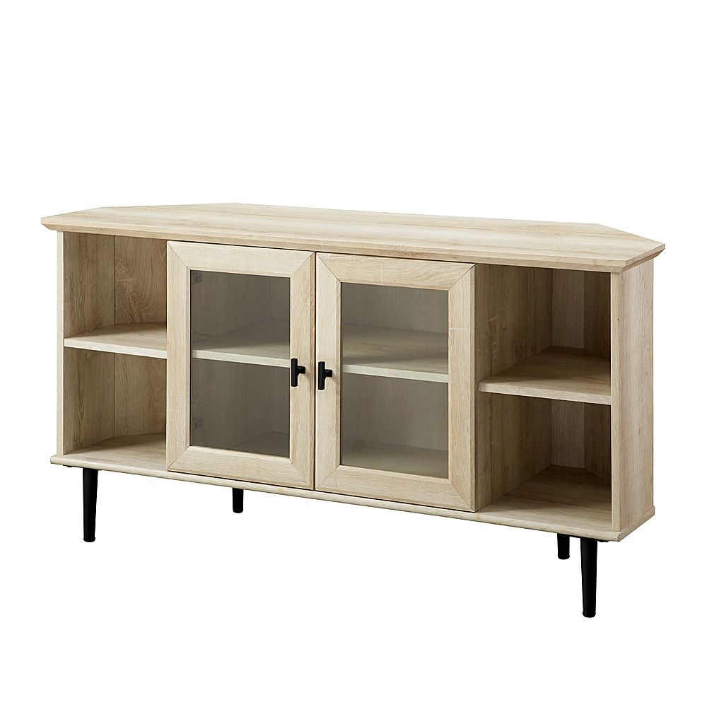 Walker Edison Modern Corner Tv Stand For Most Tvs Up To 52 With Modern Corner Tv Stands (View 14 of 15)
