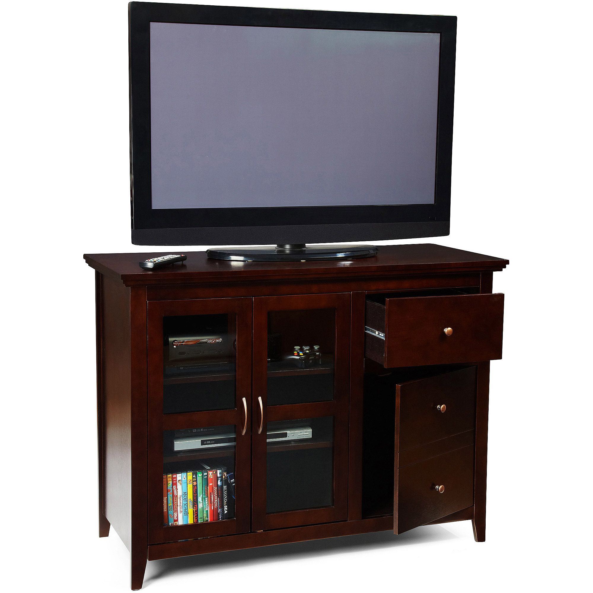 Walker Edison Tv Stand For Tvs Up To 48", Multiple Colors Throughout Vasari Corner Flat Panel Tv Stands For Tvs Up To 48" Black (View 3 of 15)