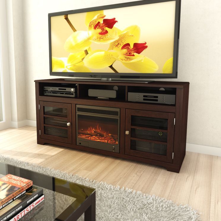 West Lake 60" Tv Stand With Electric Fireplace | Electric For Bromley Grey Corner Tv Stands (Photo 8 of 15)