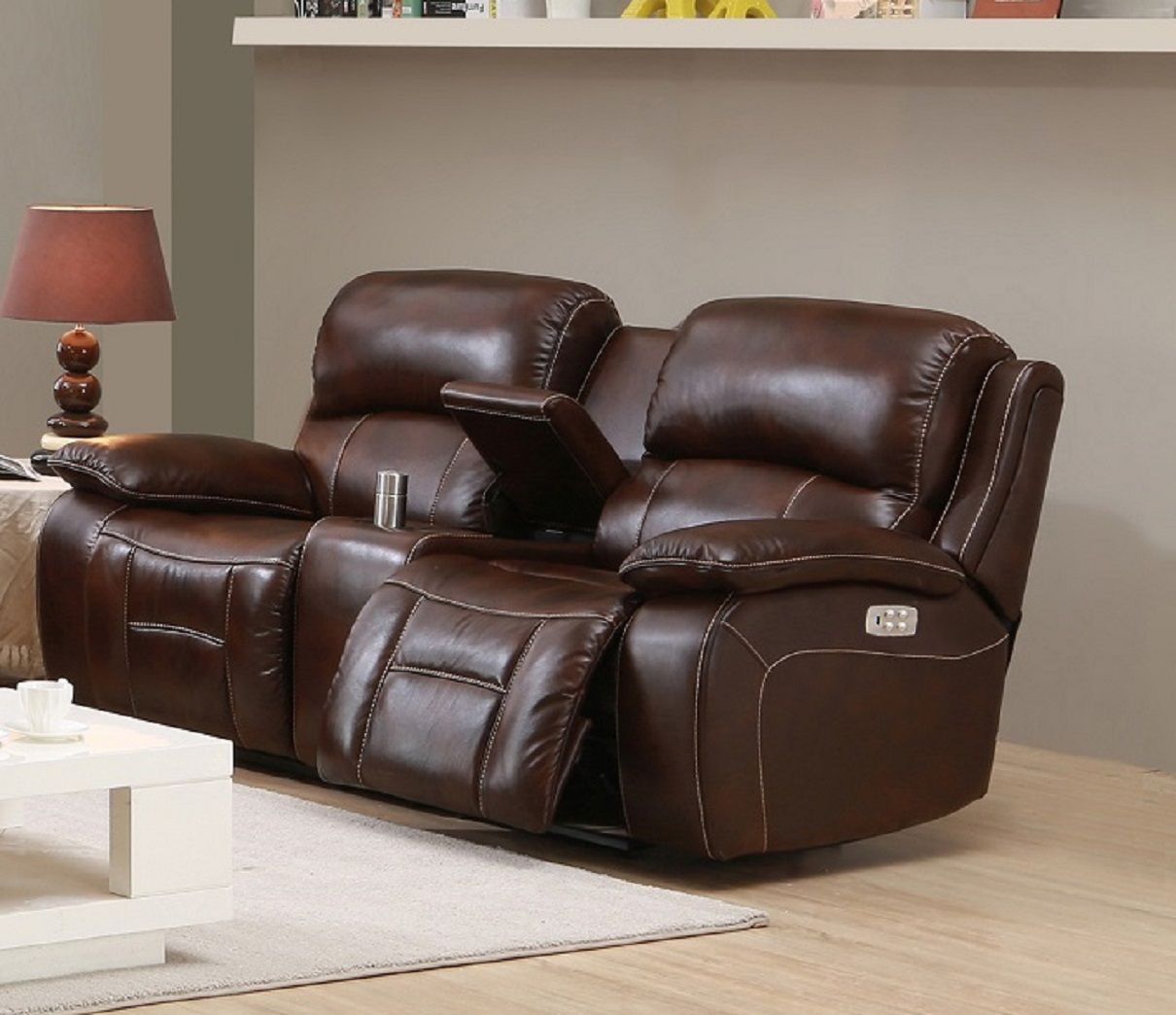 Westminster Top Grain Leather Power Reclining Loveseat With Nolan Leather Power Reclining Sofas (View 8 of 15)