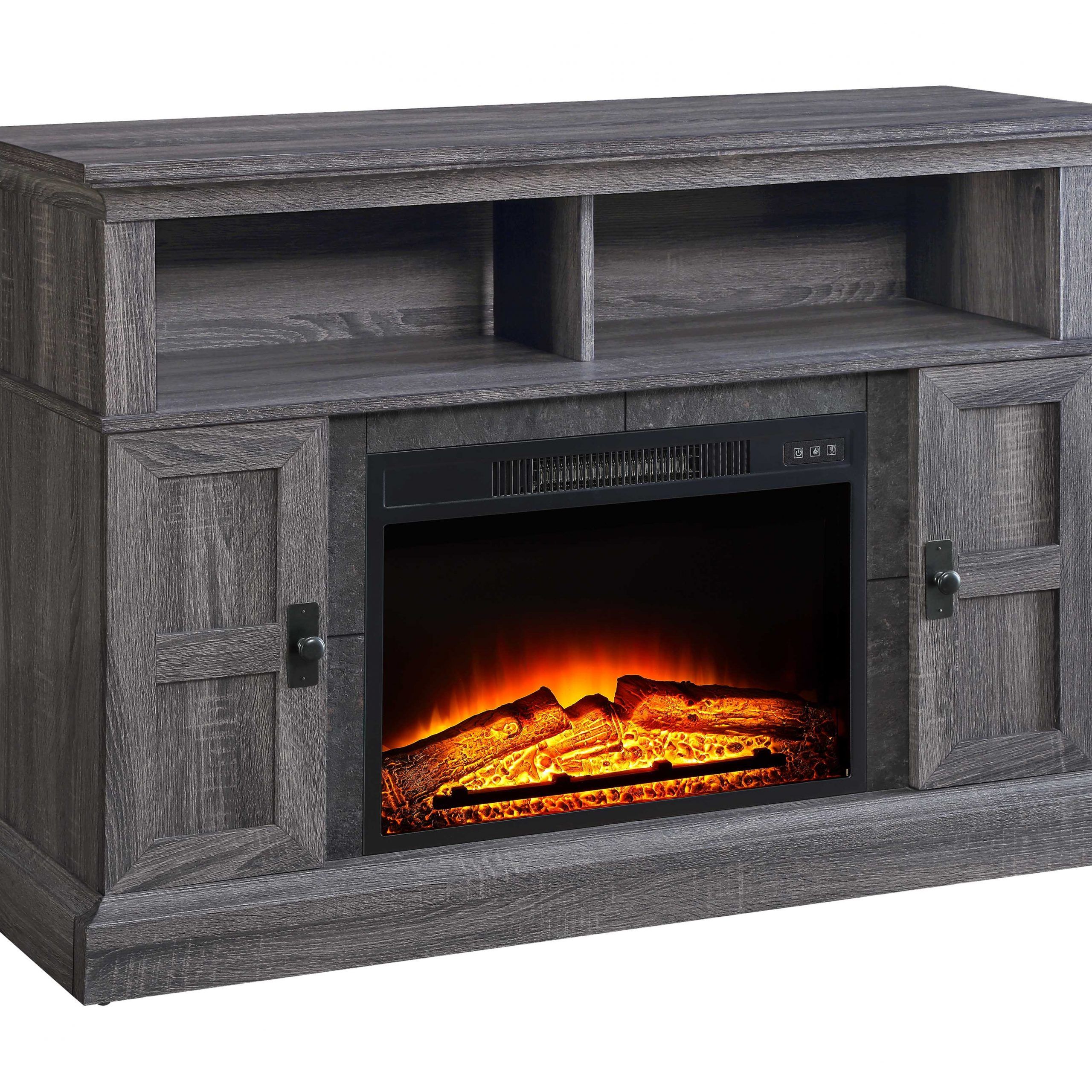 Whalen Media Fireplace Console For Tvs Up To 55", Dark Within Fireplace Media Console Tv Stands With Weathered Finish (Photo 10 of 15)