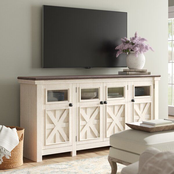 Whether Your Style Is Farmhouse Fresh, Shabby Elegance Or Within Woven Paths Barn Door Tv Stands In Multiple Finishes (View 13 of 15)