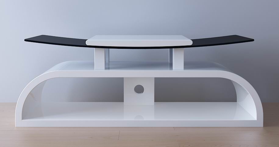 White Gloss Tv Stand – Television Stand – Wood Tv Stand Inside White Gloss Tv Stands (View 12 of 15)