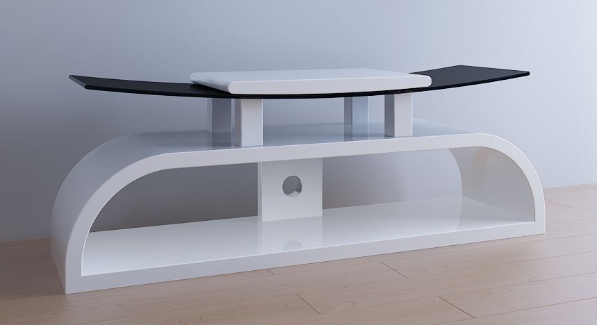 White Gloss Tv Stand – Television Stand – Wood Tv Stand Intended For Glossy White Tv Stands (View 11 of 15)