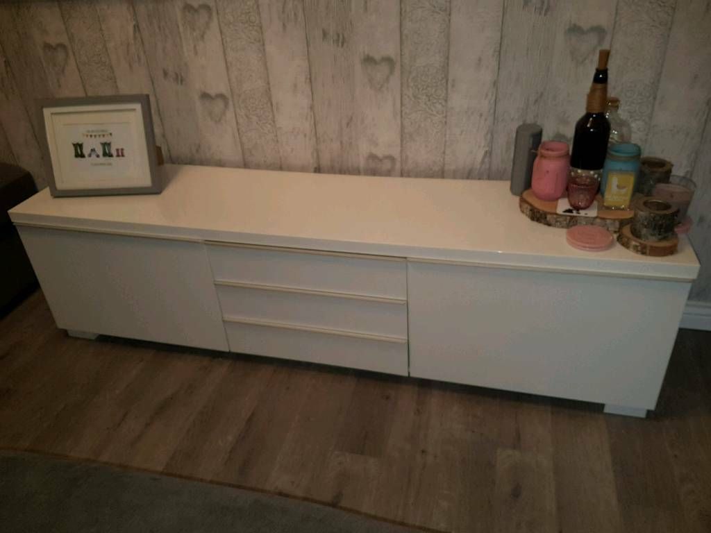 White High Gloss Tv Stand | In Burnside, Glasgow | Gumtree With Regard To White High Gloss Corner Tv Stand (View 9 of 15)