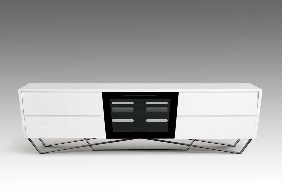 White High Gloss Tv Stand Vg 102 | Tv Stands Intended For White Gloss Tv Cabinets (View 11 of 15)