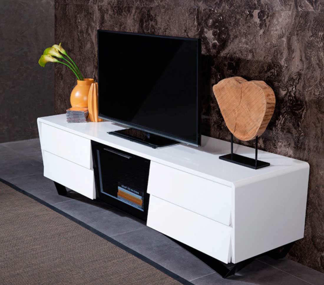 White High Gloss Tv Stand Vg 102 | Tv Stands Throughout White Gloss Corner Tv Stand (Photo 5 of 15)