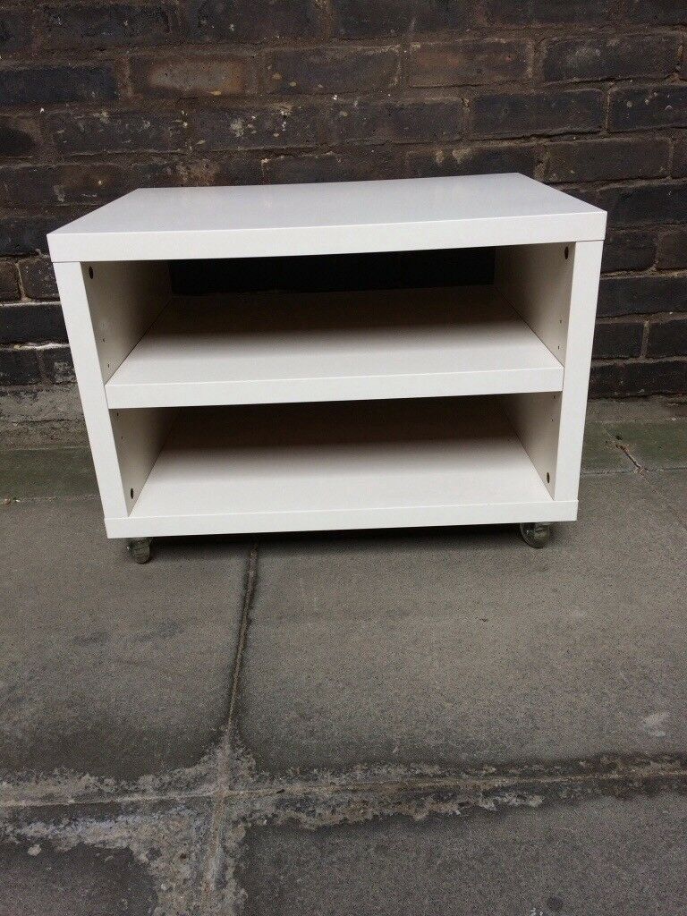 White Ikea Tv Cabinet On Wheels | In Old Street, London With Regard To Small Tv Stands On Wheels (View 3 of 15)